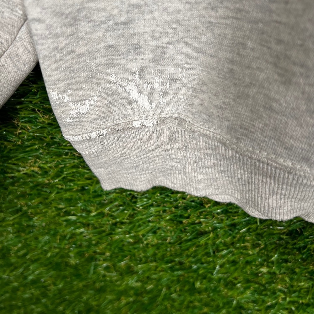 Vintage AU Sportswear 1994 Wolf Graphic Quarter Zip Sweatshirt‎ Mens XL Gray USA - Picture 10 of 13